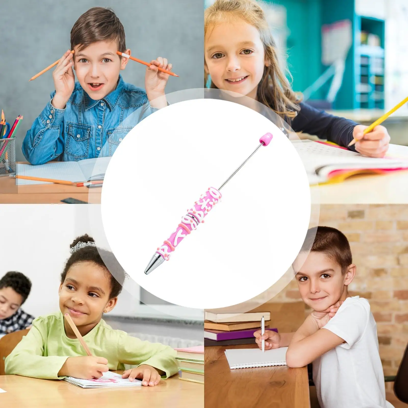 Ручка из бисера, шариковая ручка из бисера, принадлежности для изготовления ювелирных изделий, школьные канцелярские принадлежности для учителей, студентов, рукоделие, рисования