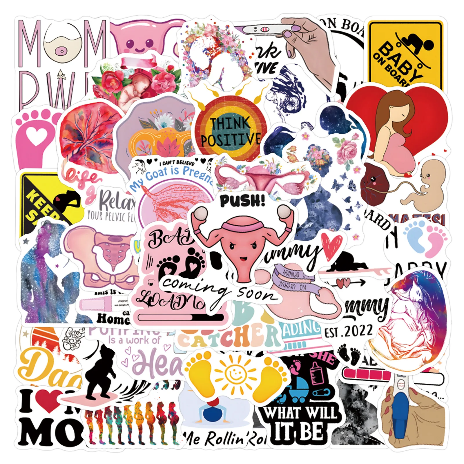 

Набор из 55 наклеек с мультяшными изображениями для беременных, для скрапбукинга, декора телефонов, багажа, ноутбуков, гитар, велосипедов, скейтбордов, холодильников, детских игрушек