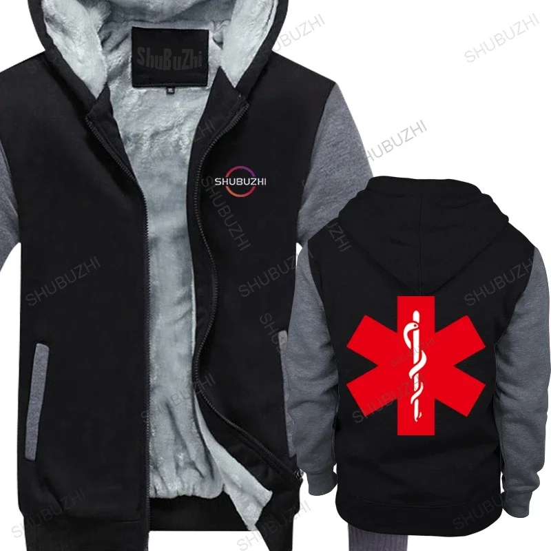 Cotton warm coat mens winter Tops Emergency Medical Care First Responder fashion thick hoody men tops euro size boys gifts