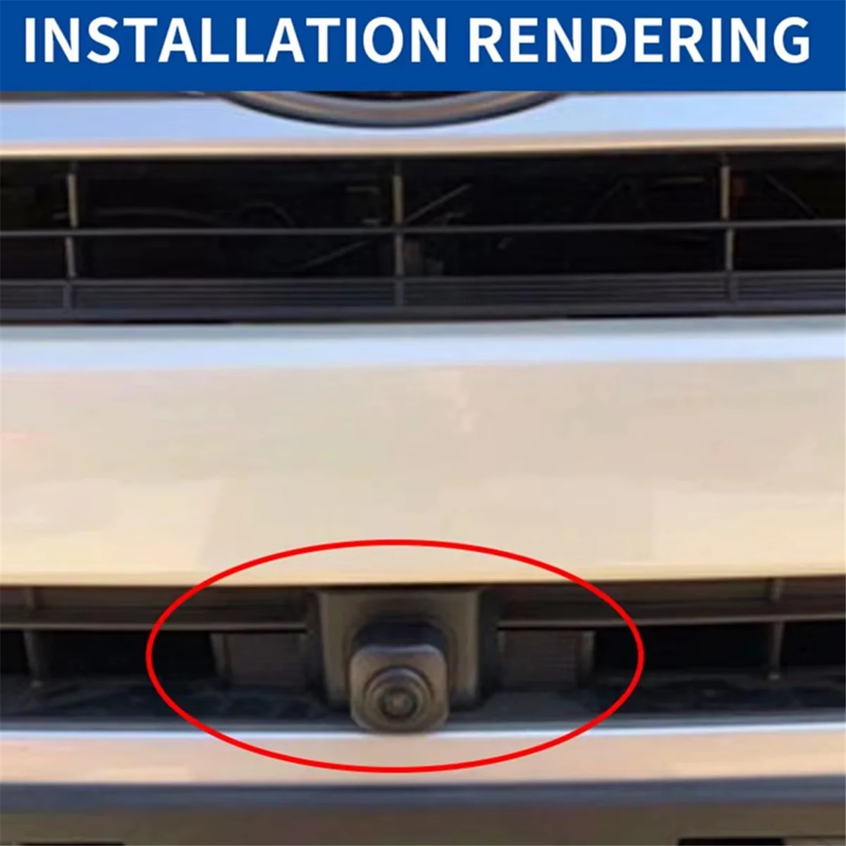 Car Front View Camera HD Waterproof Night Vision Parking Camera for Toyota Highlander 2018-2021 CVBS 720P CCD