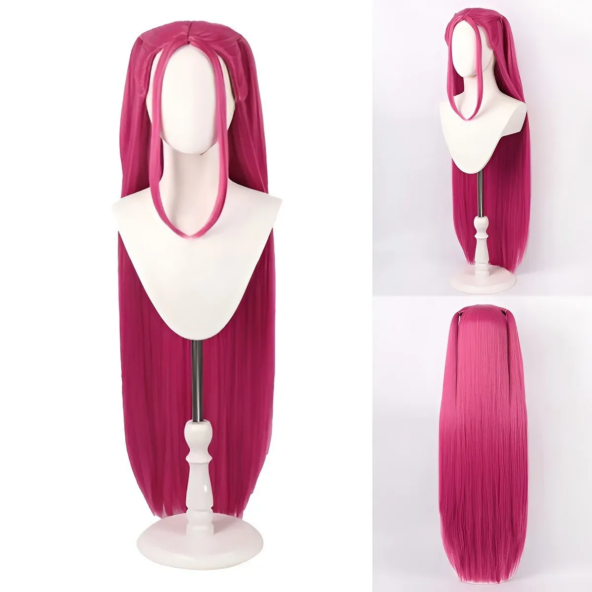 2026 Film Kinder Mädchen Cosplay Perücke Mira Rumi Zoey Lila Schwarz Rot Langes Haar Halloween Cosplay Requisiten