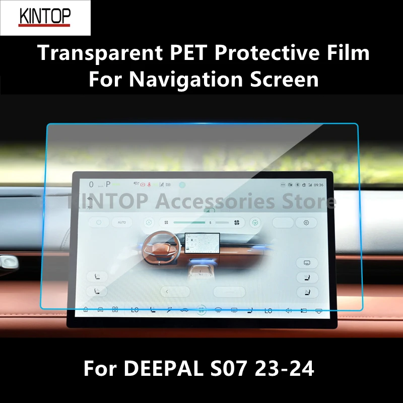 

For DEEPAL S07 23-24 Navigation Screen Transparent PET Protective Film Anti-scratch Accessories Refit