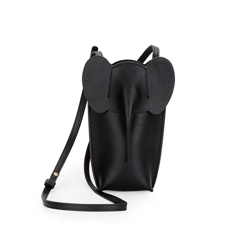2025 Hot Sales Lederen Olifant Telefoontas Dames Zomer Mode Ontwerp Mini Crossbody Tas voor Dames Leuke Vrouwelijke Schoudertassen