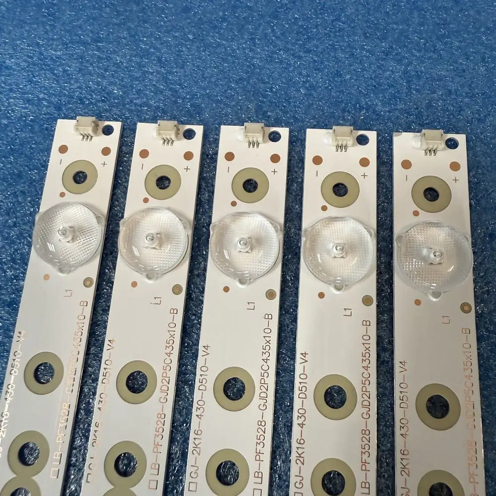 5 pz Striscia LED Per Panasonic TH-43LFE8E TH-43LFE8U SHARP LC-43LB371U LBM430P1001-AJ-3S 43PFT4131 43PFS5301 43PUF6061 43PUF6701