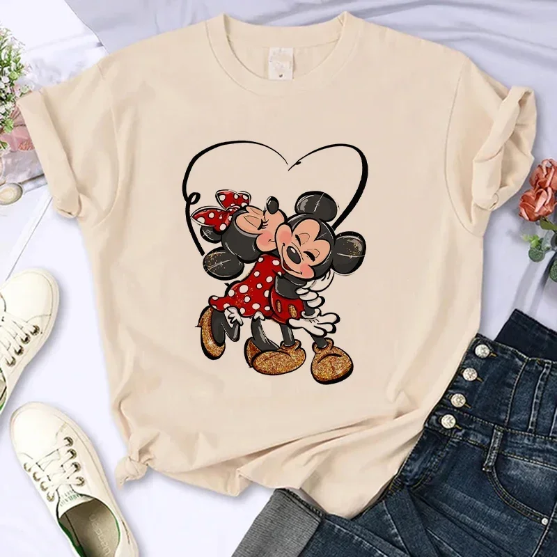 Hip Hop Disney T Shirt Minnie Children T-shirt Kawaii Tshirt Mickey Mouse Anime Cartoons Casual Vintage Clothes Women Top Tee