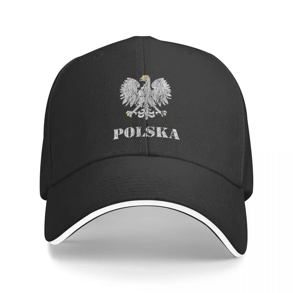 Vintage Poland Polish Flag - Polish Eagle Baseball Cap Fashion Beach Rave Sunscreen Men's Baseball Women's