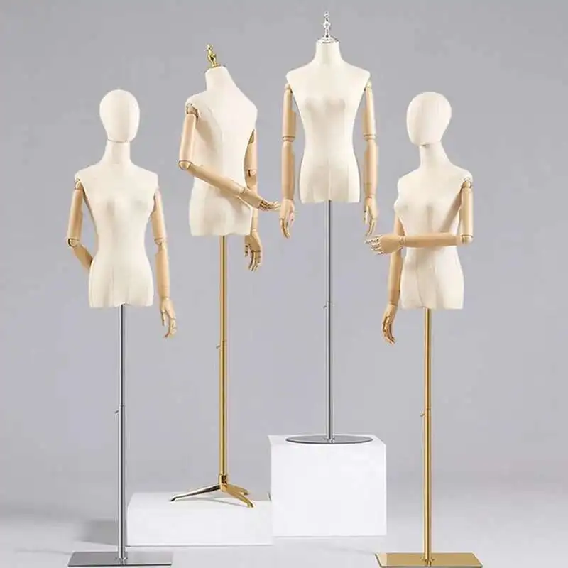 

Women's adult full body Mannequins Modern Female with Iron Base Wedding Clothing Display Mannequins Dress Form Adjustable Rack