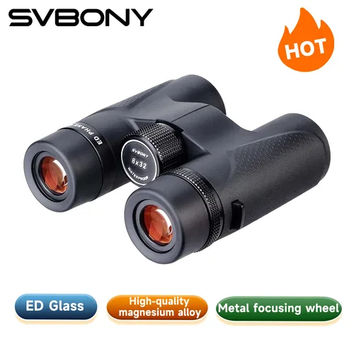 Imagen 1 del producto Svbony SV202 8X32/8x42/10x42/10X50 ED binoculares IPX7 impermeable binoculares de largo alcance BAK4 para observación de aves observación de estrellas Camping