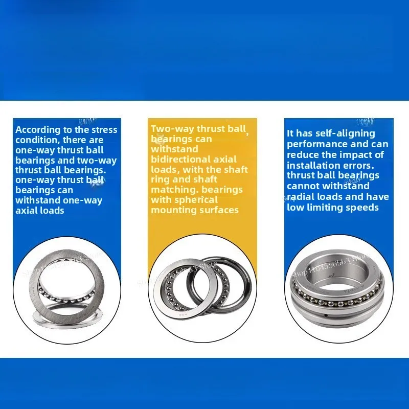 BM P4 Thrust Ball Bearing 234408/234708, Double Direction for Axial Load