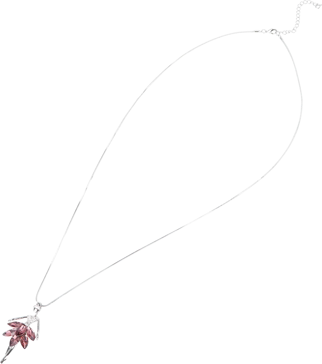 

Ballet Dance Pendant Necklace Exquisite Lightweight Antirust Nofading Decorative Gift Purple