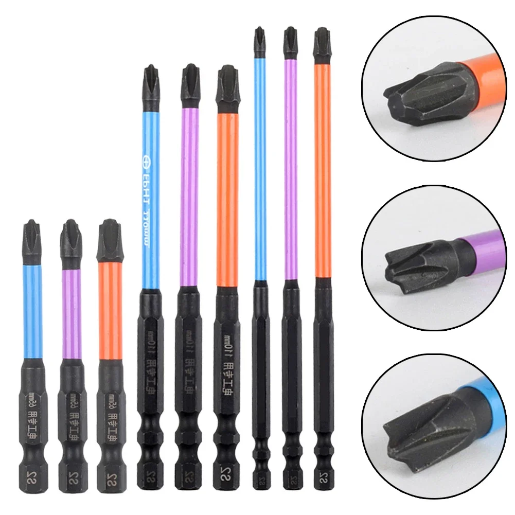 

Magnetic Special Slotted Cross Screwdriver Bit For Electrician Alloy Steel Batch Head Screwdriver FPH1 FPH2 FPH3 65-150mm Tool