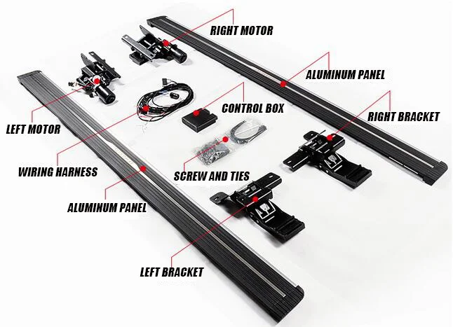 Electric Retractable Side Step Power Footboad Deployable Running Board Automatic For Toyota Tacoma Double Cab Year 2017+