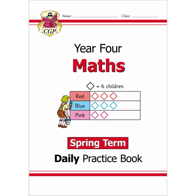 

New KS2 Maths Daily Practice Book Year 4 Spring Term CGP Books Coordination Group Publications 9781789086539 Book