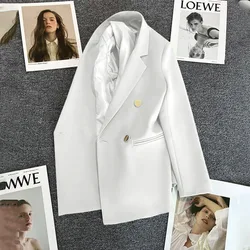 Fashion Office Lady Jacket donna 2024 primavera elegante donna manica lunga blazer da donna di alta qualità cappotti Outweats