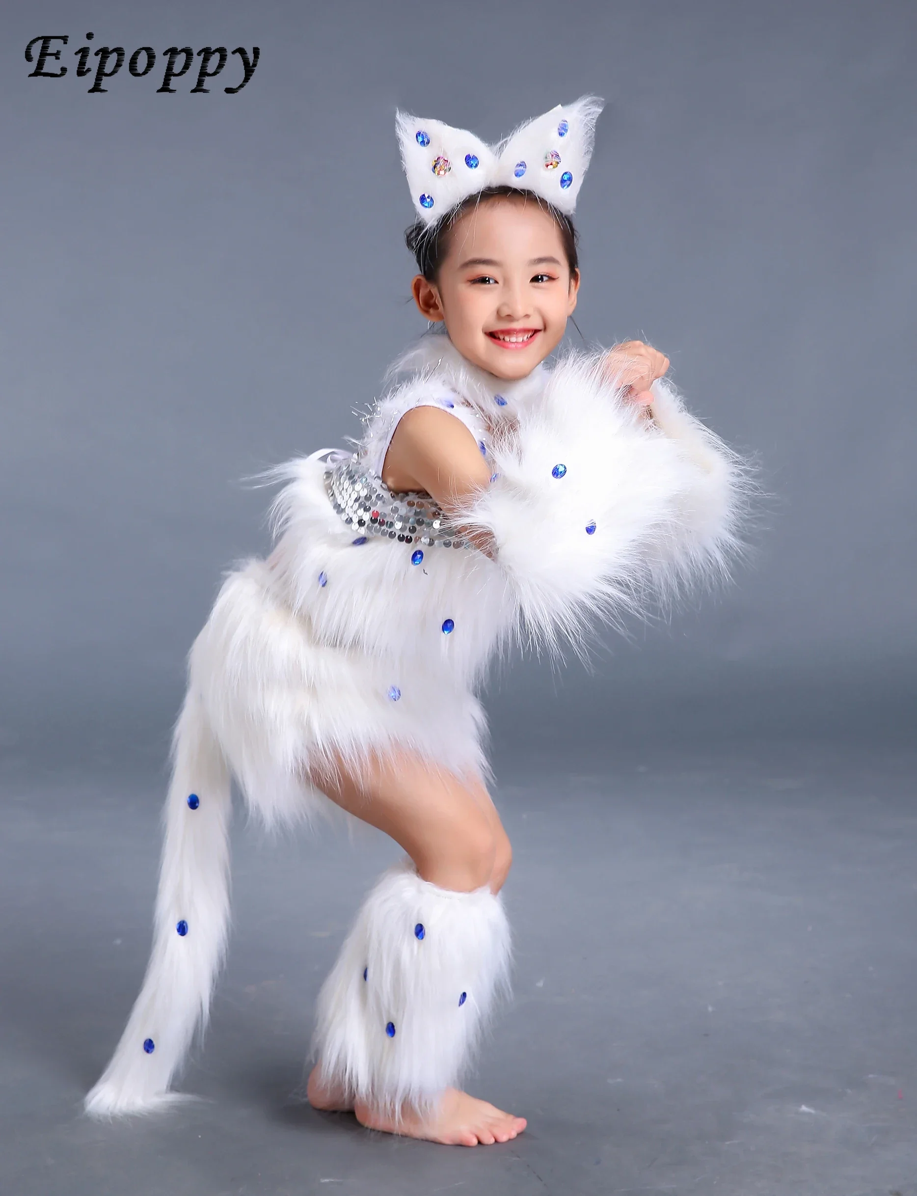 Costume de Cosplay Animal Chat Mignon, Vêtements Imbibés, Performance sur Scène, Halloween, Noël, Carnaval