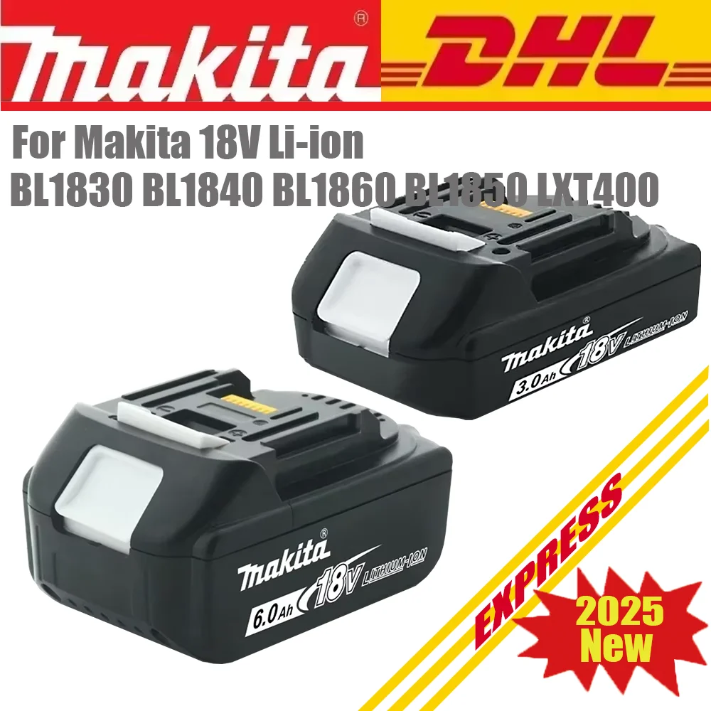 

Genuine makita 18v 6.0Ah battery With Charger BL1860 Rechargeable Lithium Ion for makita 18 v battery BL1850 BL1880 BL1860B