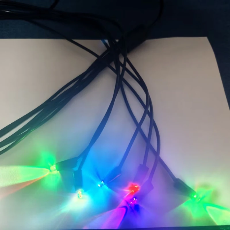 6pcs Underwater LED Light Auto color Fountain Fish Pond Water Garden EU US Adapter