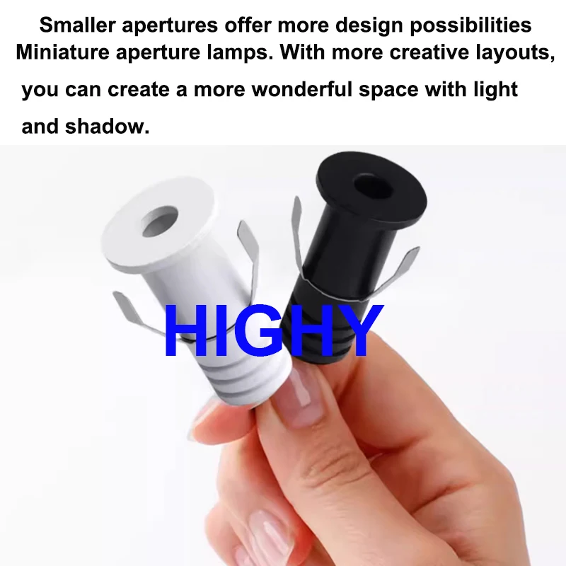 4PCS Recessed MINI Spotlights 1W3W LED Anti-glare Ceiling Light Home Decor Cabinet Lamp for Display Case Background DC12V AC220V