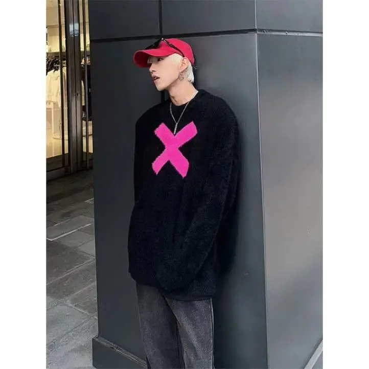 

Зимний новый классический вязаный свитер с высоким воротником спереди или Ba Long Heart 00 Camere, ультрамягкое полиэфирное волокно, мужской трикотаж...