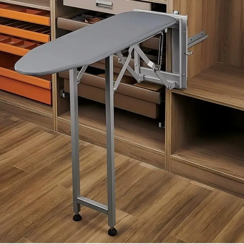 Foldable Pull Out Ironing Board Cabinet Built-in Wardrobe Accessories Sliding Wall Mounted Lightweight Ironing Board