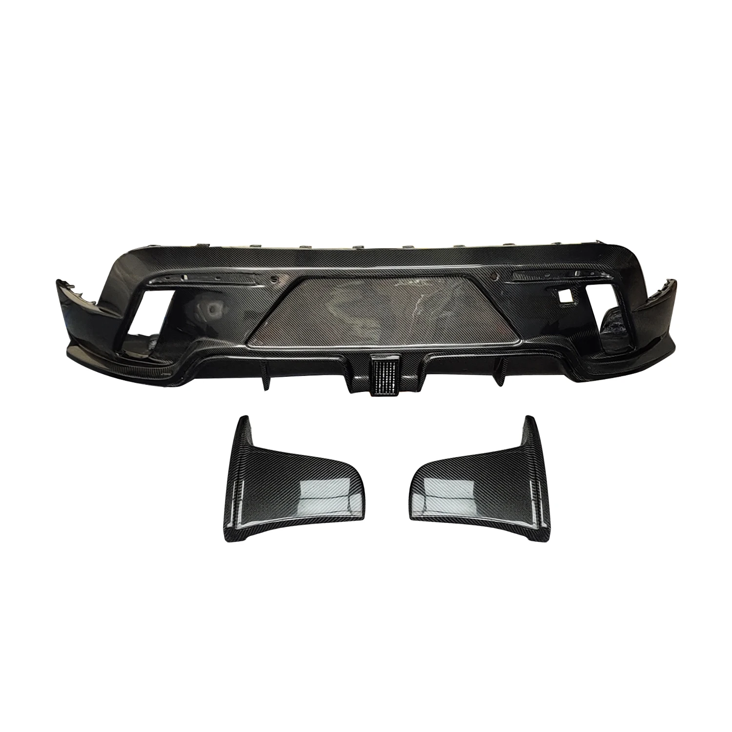 

Reli Real Carbon Fiber 9J1 Rear Bumper Diffuser for Porsche Taycan / Turbo S 2019-2024