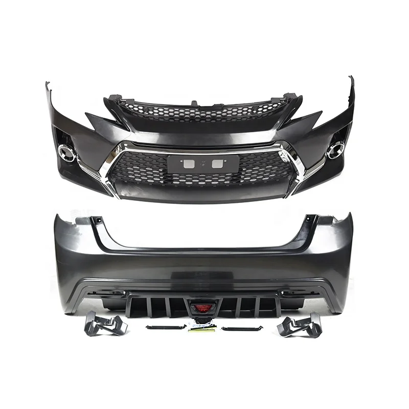 Car Bumpers For Toyota Reiz Mark X 2010-2016 Upgrade Gs Style Front Bumper Rear Bumper Side skirt Car Body kit