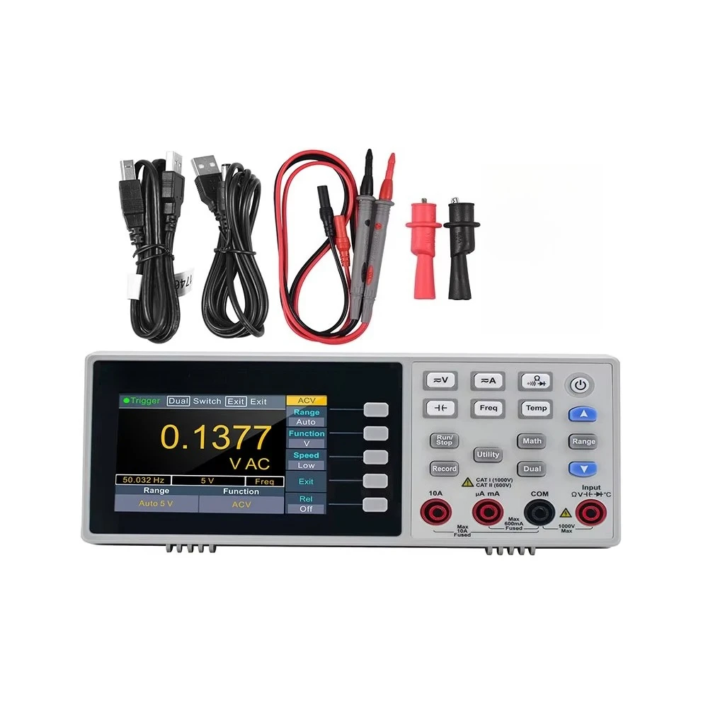 Digital Multimeter Rechargeable 55000 Counts High Accuracy True RMS Universal Meter