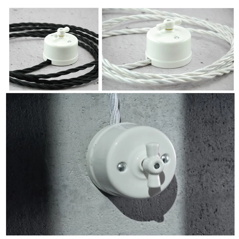 EU Standard Wall Socket Grounding Surface Mounted Switch Socket 1-3 Position European Style Wooden Bracket
