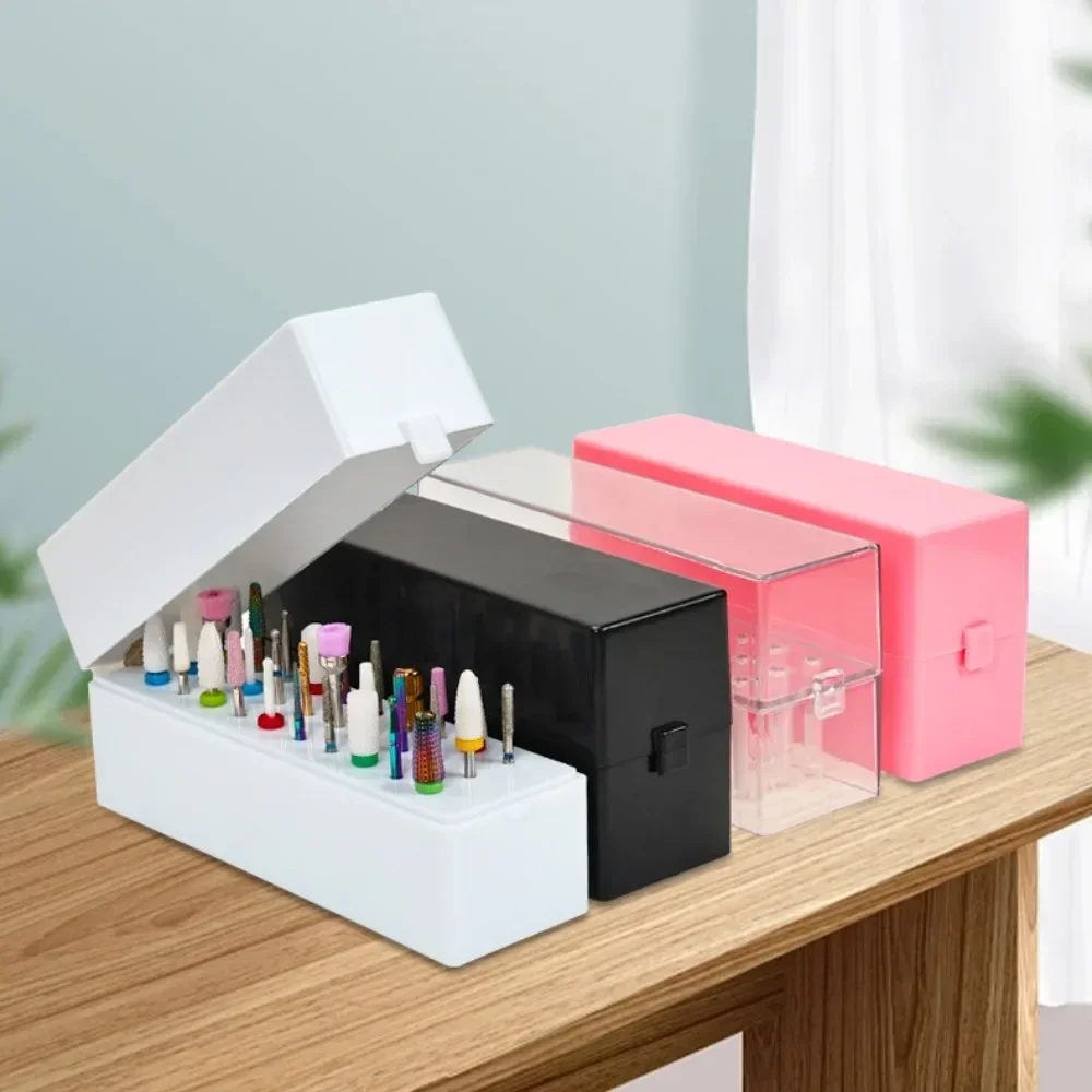 

30-слотовый органайзер для сверл для ногтей, портативный чехол для переноски шлифовального наконечника, фреза, дисплей для хранения маникюрных инструментов