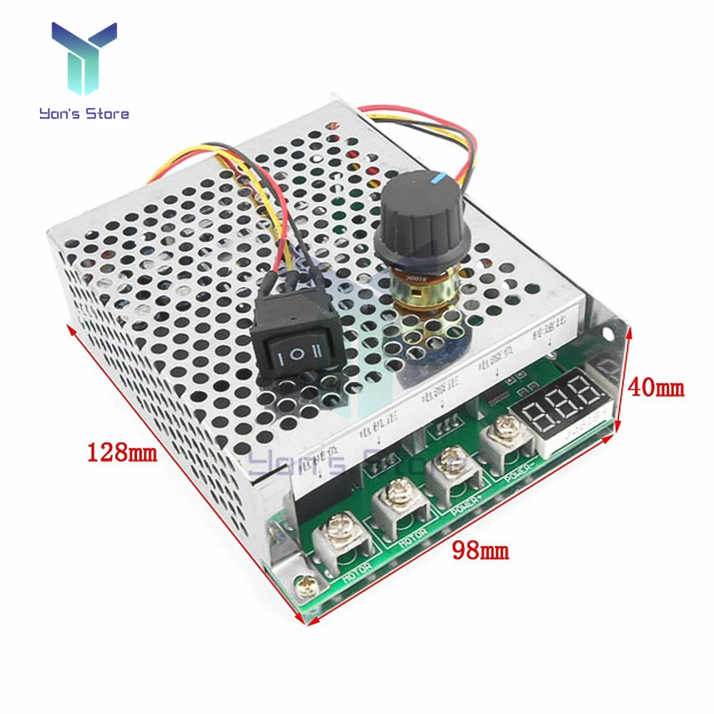 0-100A 5000W Reversible PWM Motor Speed Controller 15KHZ Forward/reverse Rotation Motor Controller Driver Module 12V 24V 36V 48V