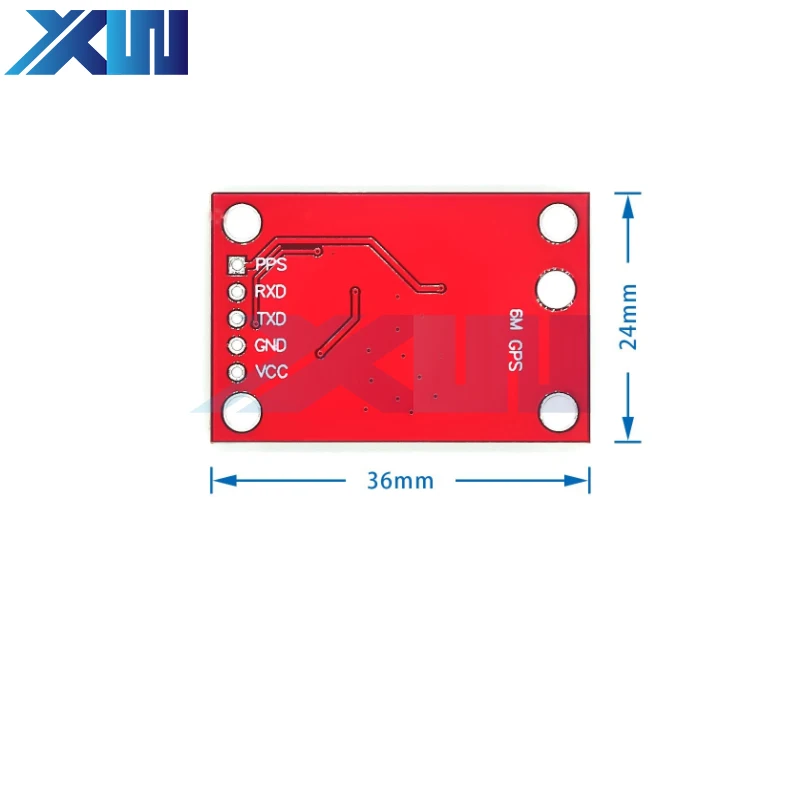 Imagem -02 - Módulo Gps Neo6mv2 com Controle de Voo Antena Grande para Arduino Eeprom Mwc Apm2.5 Gy-neo6mv2