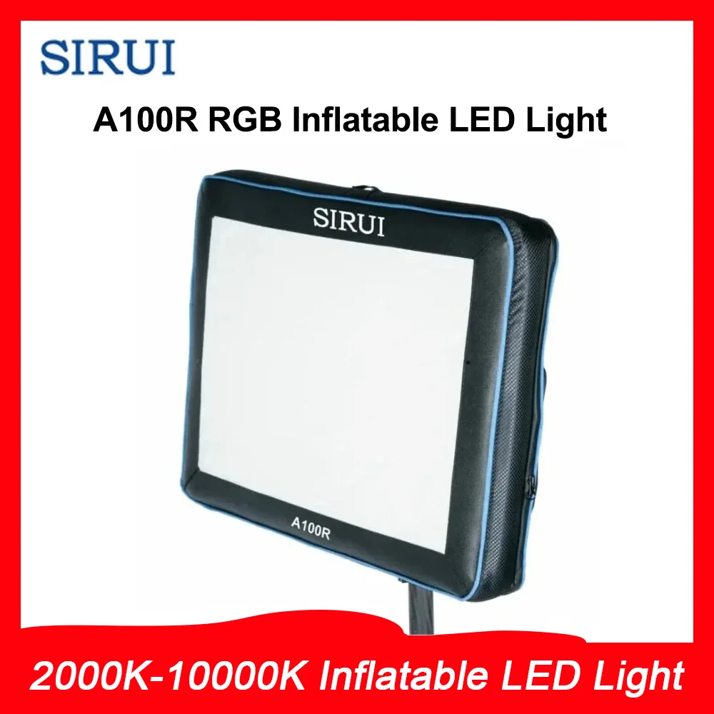 

Sirui A100R RGB Flexible Light 2000K-10000K Inflatable LED Light Video Photography Camera Lighting Portable Outdoor Soft Light