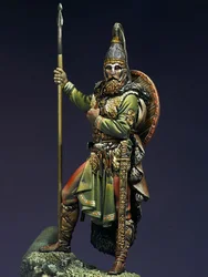 1/24 75MM ancient stand Slavic Warrior soldier Resin figure Model kits Miniature gk Unassembly Unpainted