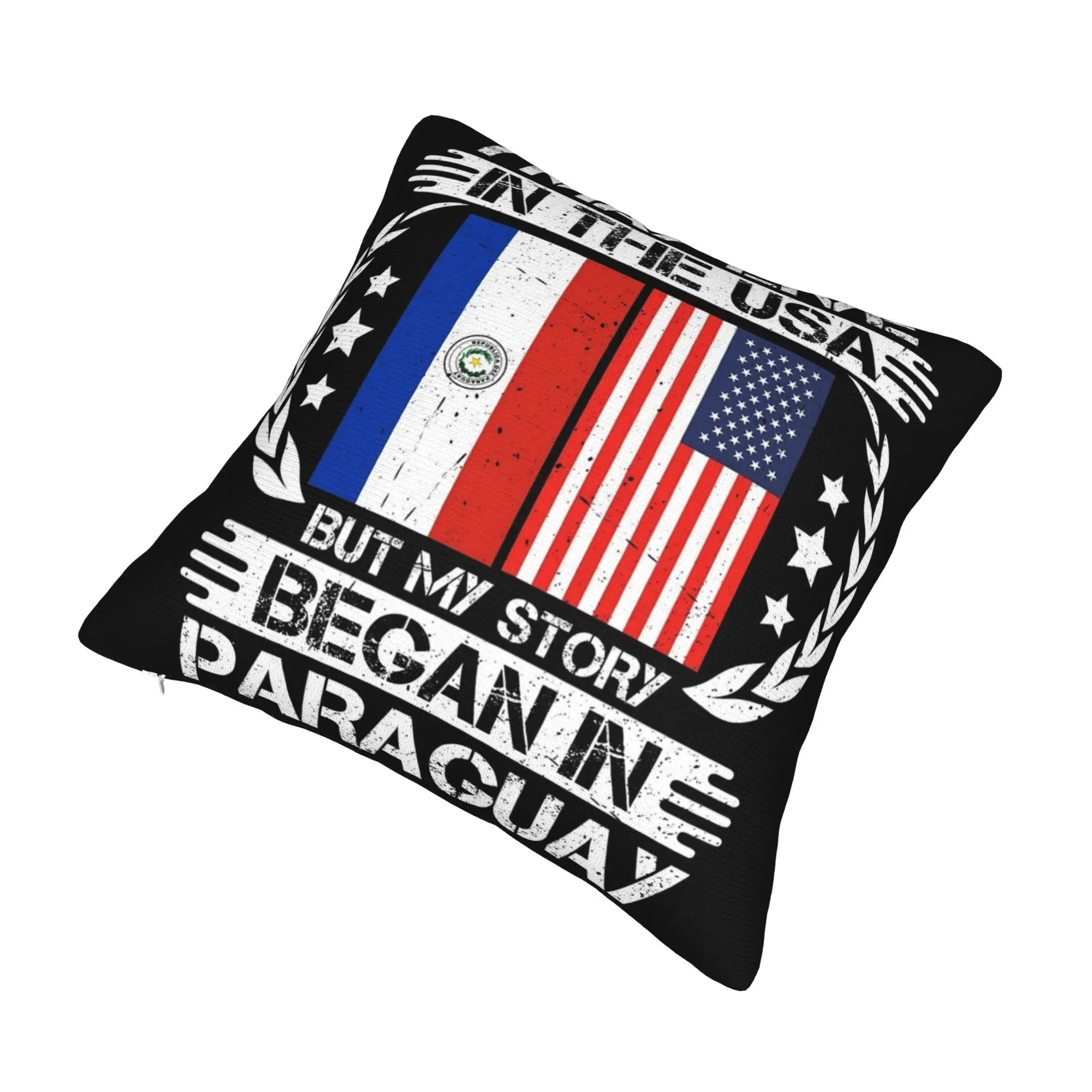 Paraguay Flag Pillowcases Merch Printed Cushion Cover Decorative  Pillow Case Cover Home Multi-Size
