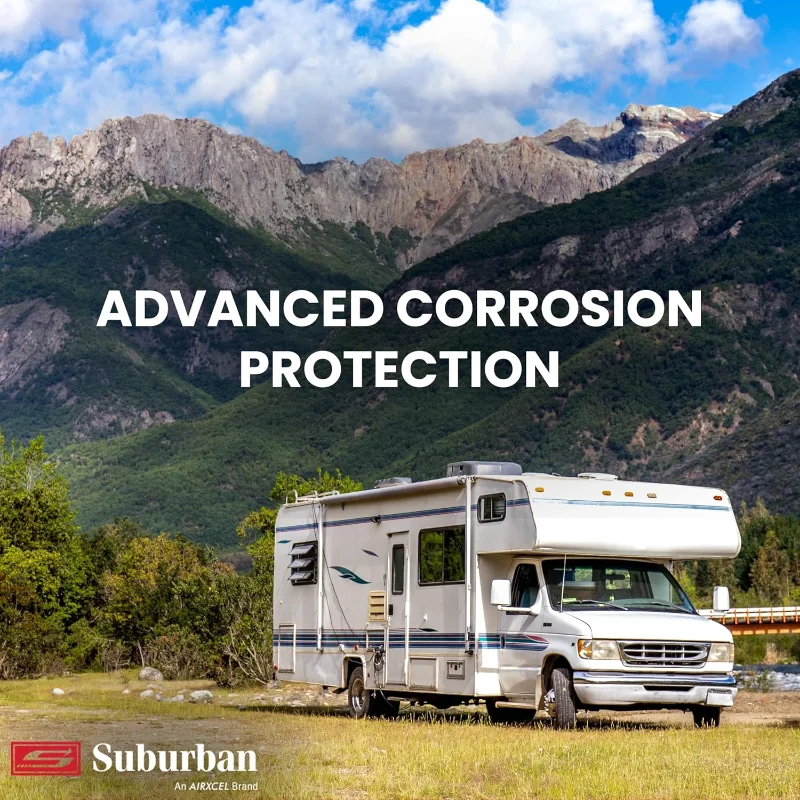 Suburban Advantage Direct Fit Aquecedor de água com tanque de aço de 6 galões SAW6DE, ignição de faísca direta (DSI), gás LP e incoloy elétrico