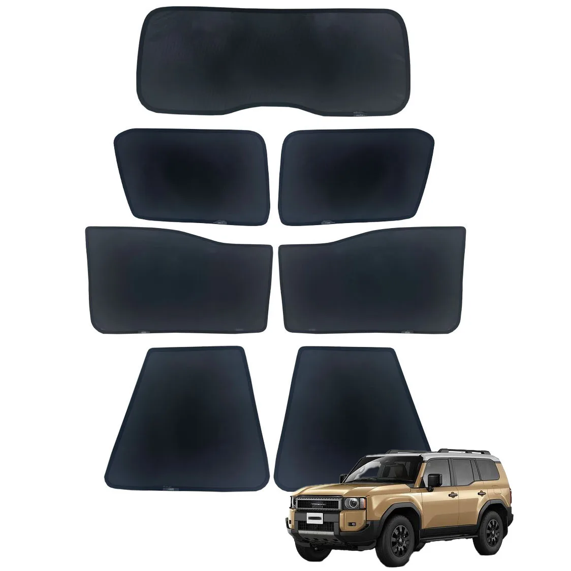 

Магнитная солнцезащитная шторка на окно автомобиля для Toyota Land Cruiser 250 LC250, аксессуары