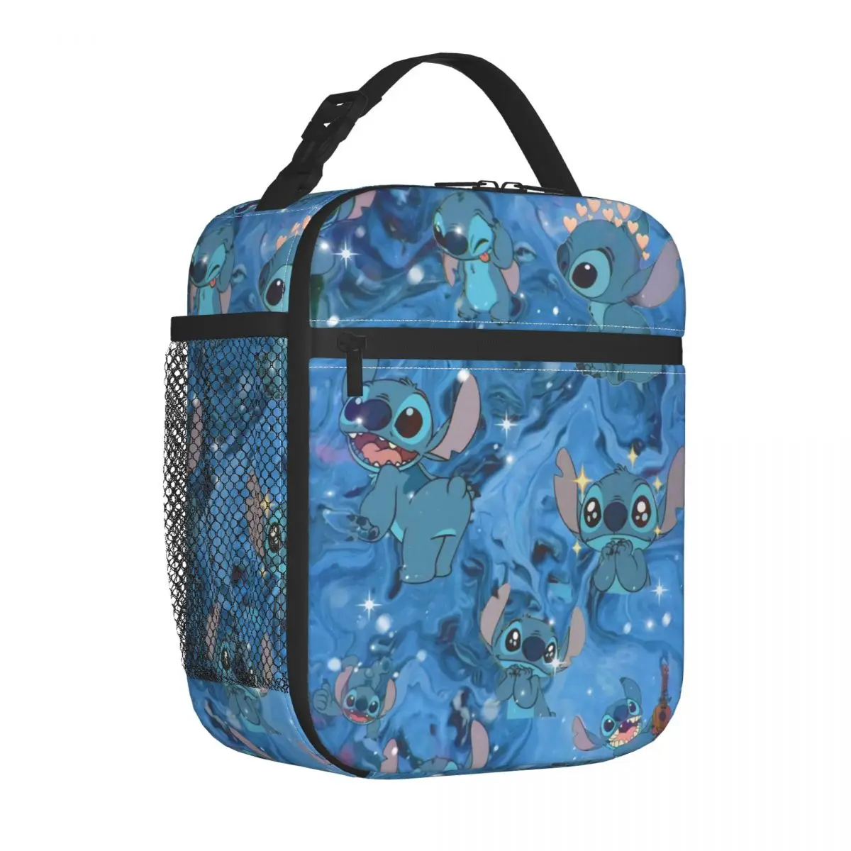 Benutzer definierte Stich Herz Cartoon isolierte Lunch-Taschen für Camping Reise Essen wasserdicht Kühler Thermal Bento Box Frauen Kinder