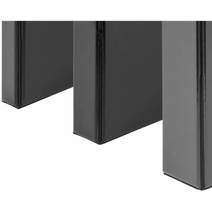 Samsill Durable 1 Inch Round Ring View Binder - Black 8 Pack, Black, Clear, 8 / Pack (Quantity)