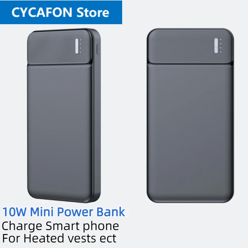 

10W Mini Portable Power Bank For iPhone for Xiaomi For Heated vests Air-conditioned clothing Powerbank 5000mAh/10000mAh