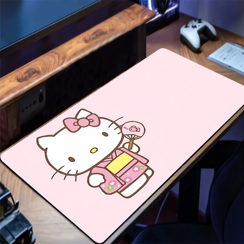 แผ่นรองเมาส์ เฮลโล คิตตี้ เกมเมอร์ คอมพิวเตอร์ ออกแบบมาโดยเฉพาะ แผ่นรองโต๊ะกันลื่น โต๊ะทำงานทันสมัย คีย์บอร์ด แล็ปท็อป พรม แผ่นรองเมาส์สำหรับเล่นเกม