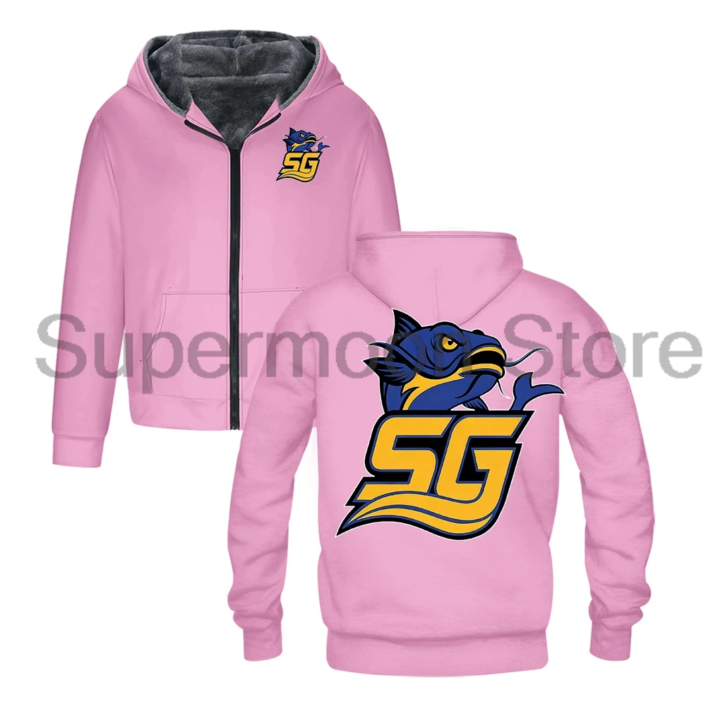 تشاد باورز جنوب جورجيا سمك السلور سستة هوديس للجنسين طويلة الأكمام الشارع الشهير النساء الرجال سترة سترات معطف الشتاء