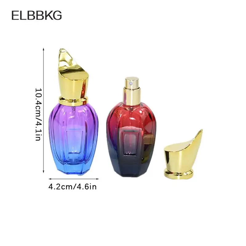 28ml Perfume Bottle Glass Colorful Portable Refillable Travel Perfume Atomizer Empty Makeup Container Mist Spray Bottle