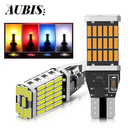 W16W WY16W Canbus No Error T15 Светодиодный светильник 4014 45SMD Для авто Bcakup Фонарь заднего хода Автомобильные задние тормозные лампы 6000K 12V Белый Красный Янтарный