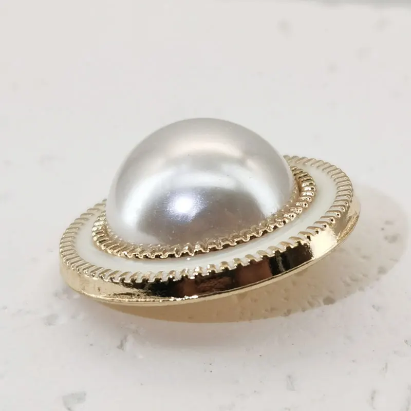 Luxuriöse Perlen-Metallknöpfe für Kleidung, Nähzubehör, 20/25 mm, dekorative Knöpfe für Kleidung, Jacke, Mantel, Knöpfe, Dekoration – Detail 3