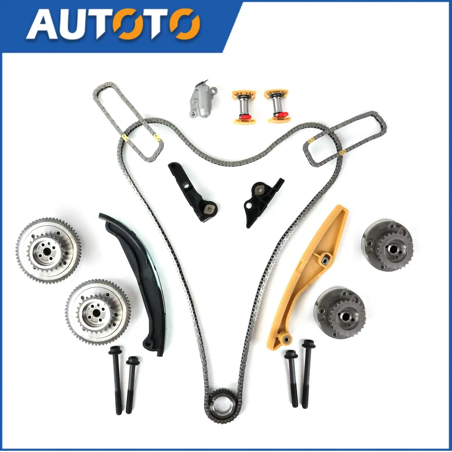 

Комплект цепи ГРМ Cam Phaser VVT подходит для Ford Lincoln Taurus Transit Explorer F-150, аксессуары для автомобильного двигателя