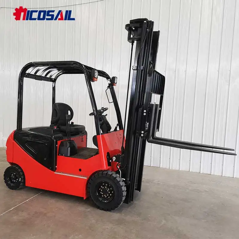 رافعة شوكية كهربائية كاملة بسعة 2000 كجم مع رفع مخصص 3 أمتار لساحة البضائع الصغيرة وحوض التعامل مع البضائع الفعالة