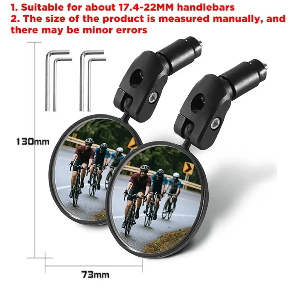 

Universal Bicycle Rearview Mirror Adjustable Rotating Wide Angle Handlebar Rear View for MTB Road Bike Accessories