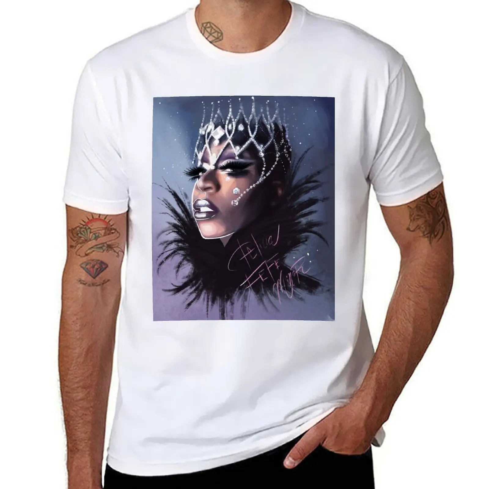

Felicia Minor Digital Art by Carlos Gzz T-Shirt t shirt man designer t shirts for man cotton T-Shirt