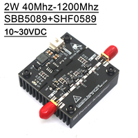 40~1200Mhz 2W RF POWER Amplifier Transmitter Signal Ham Radio VHF UHF Drone Walkie Talkie LORA Helium Miner 868mhz 915mhz 433Mhz