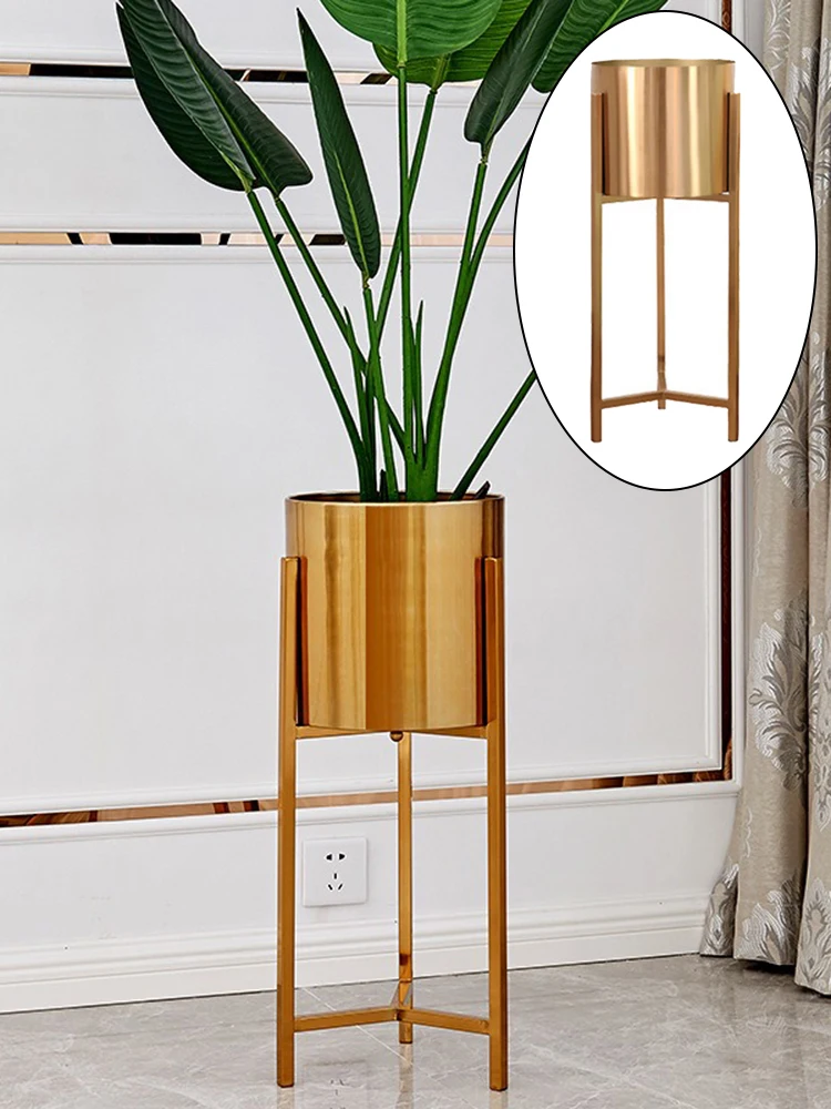 Luxury Metal Vases Modern Standing Creative Vases Elegant Aesthetic Flower Vase Floor Living Room Vase Large Home Decoration